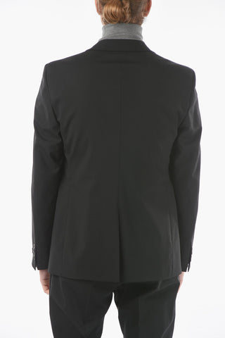 Abito foderato in Lana Vergine Stretch con Revers Classico