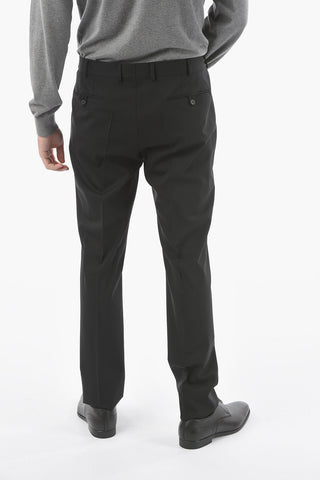 Abito foderato in Lana Vergine Stretch con Revers Classico