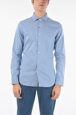 Standard Collar Slim Fit Cotton Shirt