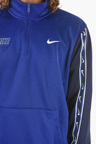 Felpa Half-Zip con Maxi Tasca a Toppa