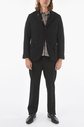 Peak Lapel Vintage Effect Wool Blazer