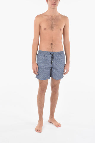 Geometric Patterned Swim Shorts