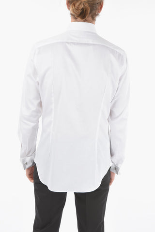 CC COLLECTION Camicia con Collo Diplomatico e Polsini Doppi