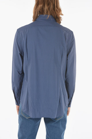 ID Camicia a Fantasia con Collo Francese