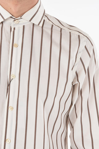 Camicia a Righe Awning con Collo Francese