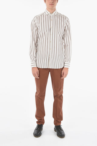 Camicia a Righe Awning con Collo Francese