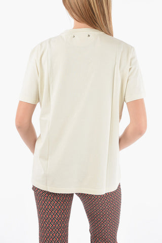 Crewneck T-shirt with Debossed Logo