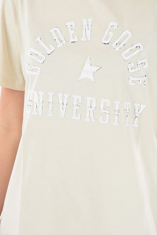 Crewneck T-shirt with Debossed Logo