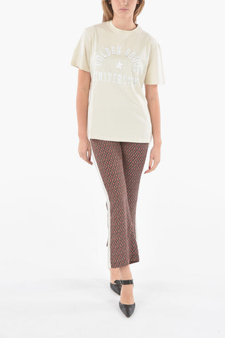 Crewneck T-shirt with Debossed Logo