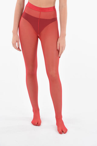 AMINA MUADDI Sheer tights with Logoed at the Waist