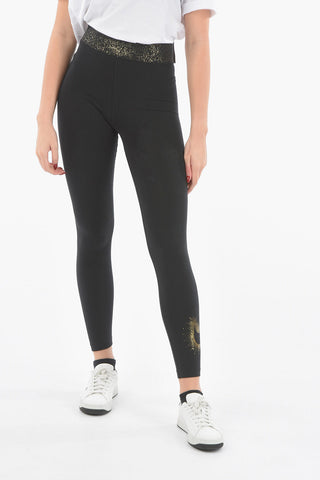 Glitter Details High Waist Leggings
