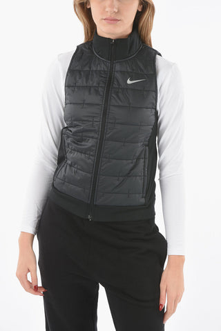 Lightweight Sleeveless Jacket with Ribbed Detail