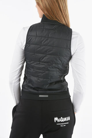 Lightweight Sleeveless Jacket with Ribbed Detail