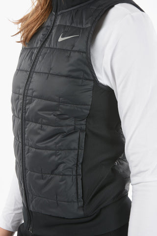Lightweight Sleeveless Jacket with Ribbed Detail
