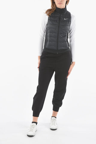 Lightweight Sleeveless Jacket with Ribbed Detail