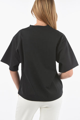 Crewneck TOP MODEL T-shirt with Lettering Print