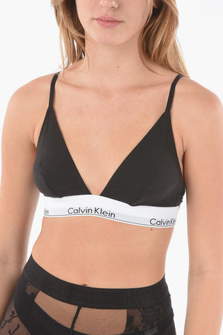 Logoed Band Triangle Bra