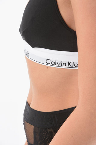 Logoed Band Triangle Bra