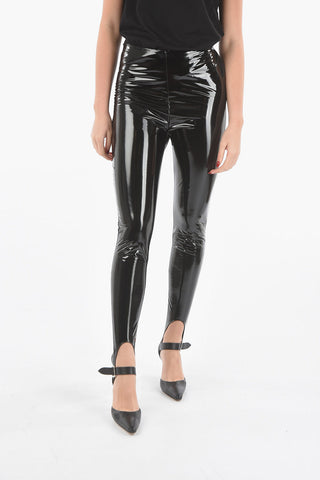 AMINA MUADDIVinyl Stirrup Pants