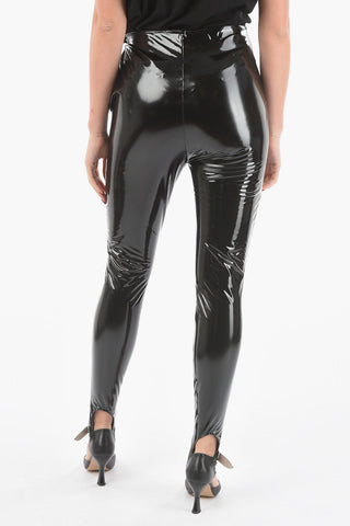 AMINA MUADDIVinyl Stirrup Pants