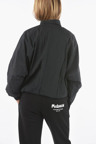 Lightweight Windbreaker With Contrasting Logo