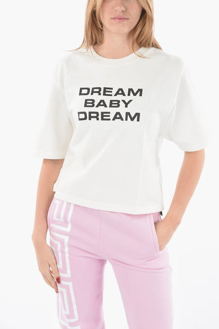 Printed DREAM BABY DREAM Crop T-Shirt