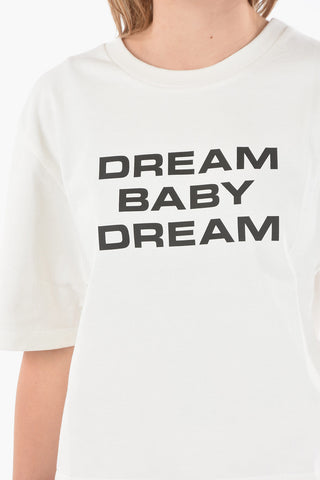 Printed DREAM BABY DREAM Crop T-Shirt