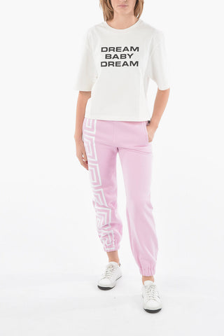 Printed DREAM BABY DREAM Crop T-Shirt