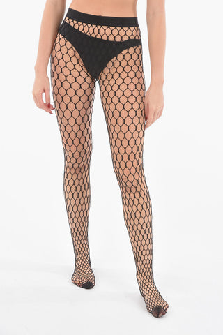 AMINA MUADDI Stretch Fishnet Tights