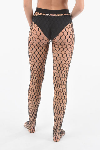 AMINA MUADDI Stretch Fishnet Tights