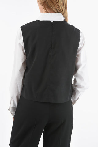 Gilet Girocollo DIAMOND con 3 Bottoni Laterali