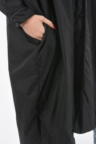 Cashmere Nylon Trench with Side Slits