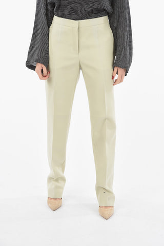 Wool Twill Tailored Straight-leg Pants