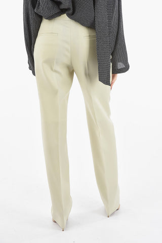 Wool Twill Tailored Straight-leg Pants