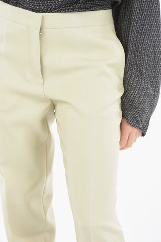 Wool Twill Tailored Straight-leg Pants