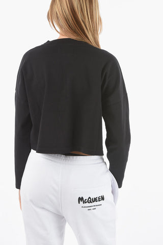 Crew-neck SPIRITUAL SENSUALITY Cropped Sweatshirt