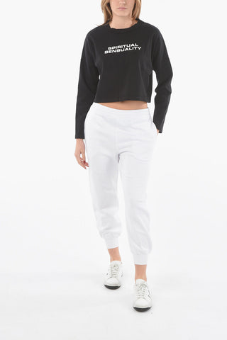 Crew-neck SPIRITUAL SENSUALITY Cropped Sweatshirt