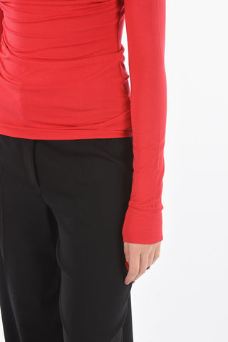 Turtle-neck Stretchy Fabric Sweater