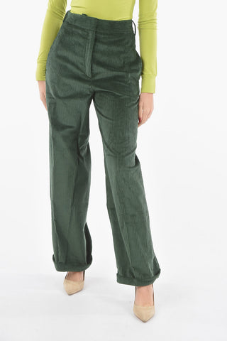 Hidden Fastening ANNIE Corduroy Palazzo Pants