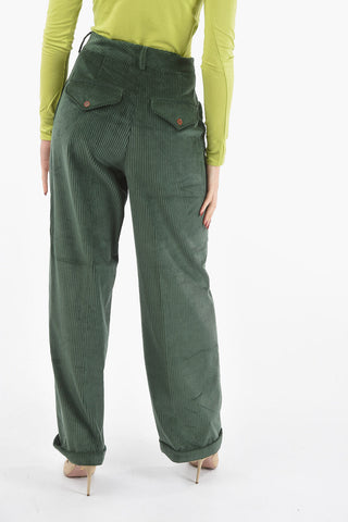 Hidden Fastening ANNIE Corduroy Palazzo Pants