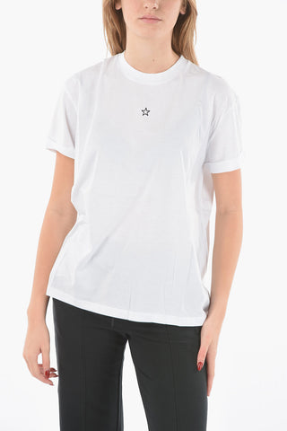 Crewneck T-shirt with Embroidered Minimal Logo