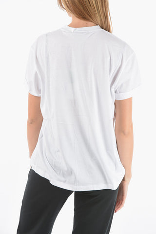 Crewneck T-shirt with Embroidered Minimal Logo