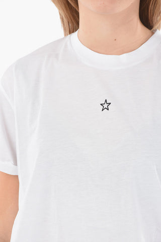 Crewneck T-shirt with Embroidered Minimal Logo