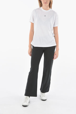 Crewneck T-shirt with Embroidered Minimal Logo
