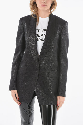Lurex BLANCHO 1-button Blazer with Shawl Lapel