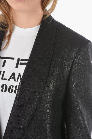 Lurex BLANCHO 1-button Blazer with Shawl Lapel