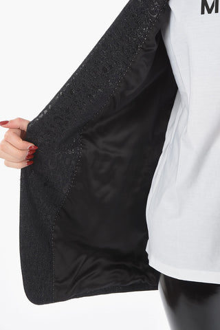 Lurex BLANCHO 1-button Blazer with Shawl Lapel