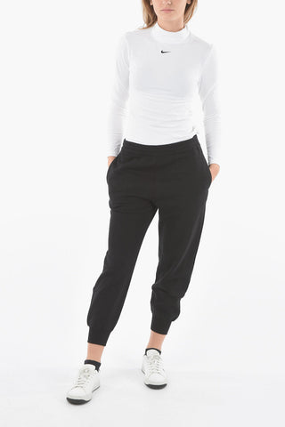 Brushed Cotton Joggers with Logo Print