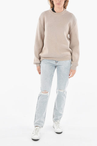 Pima Cotton DANY Sweater with Logo Patches