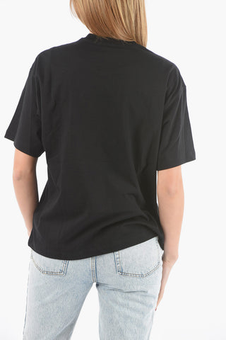 Crewneck T-shirt with BOX LOGO Print